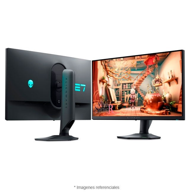 Monitor Dell Alienware AW2724DM Gaming de 27" QHD, Gama de colores 100% sRGB, 95% DCI-P3, 165Hz/1ms, VESA Adaptive-Sync, AMD FreeSync Premium Pro, NVIDIA G-SYNC