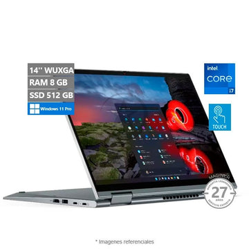 Convertible Lenovo ThinkPad X1 Yoga 2-en-1 Gen 6, Intel Core i7-1165G7 Hasta 4.7 GHz, RAM 8GB, SSD 512GB, LED 14'' WUXGA Táctil, Windows 11 Pro