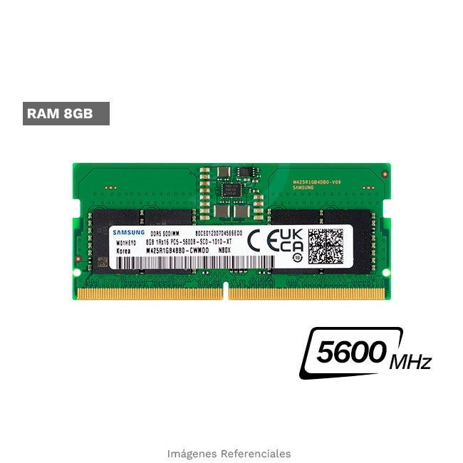 Memoria RAM Samsung 8GB DDR5-5600 SODIMM para laptop (OEM)