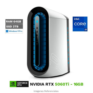 PC Dell Alienware Aurora R12 Pro, Intel Core i9-11900KF Hasta 5.3 GHz, RAM 64 GB, SSD 2TB, 16GB NVIDIA GeForce RTX 5060Ti, Windows 11 Pro