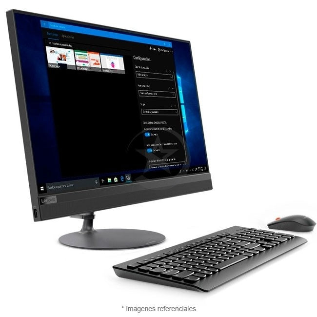 PC Todo en Uno Lenovo IdeaCentre 520 (24") Core i5-8400T 1.7GHz, RAM 16GB + Optane 16GB, 256GB SSD + 1TB HDD SATA, Wi-FI, DVD-RW, LED 23.8" Ful HD Táctil, Windows 10 Home