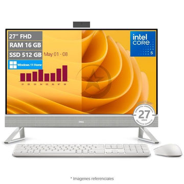PC Todo-en-Uno Dell 27 EC27250 27'', Intel 5 120U Hasta 5.0 GHz, RAM 16 GB, SSD 512GB, LED 27" FHD, Windows 11 Home