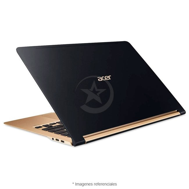 Laptop Ultrabook Acer Swift 7, Intel Core i7, 8GB RAM, SSD 512GB, Pantalla 13.3 FHD IPS Gorilla Glass, Acabado Oro Premium, 1.10 kg.