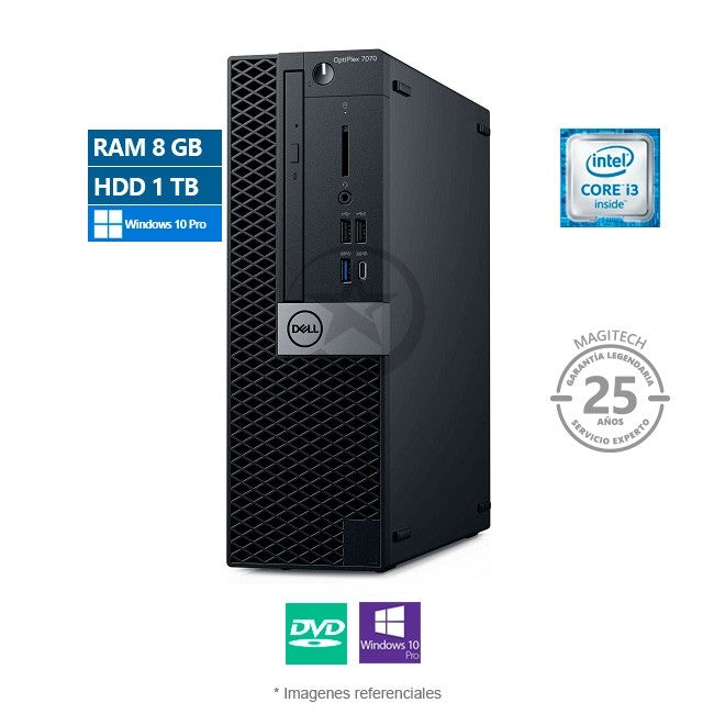 PC Dell OptiPlex 7070, Intel Core i3-9100 3.6GHz, RAM 8GB, HDD 1TB, Windows 10 Pro