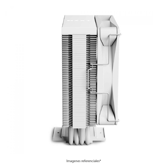 Cooler para Procesador NZXT T120 White, Ventilador de 120 mm, 4 Heatpipes de Cobre, Compatible Intel y AMD