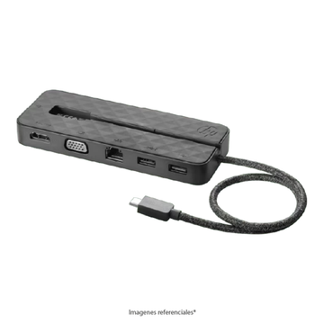 Docking Station HP USB-C Mini Dock, HDMI 4K, VGA, USB 3.0, USB 2.0, Gigabit Ethernet, Negro