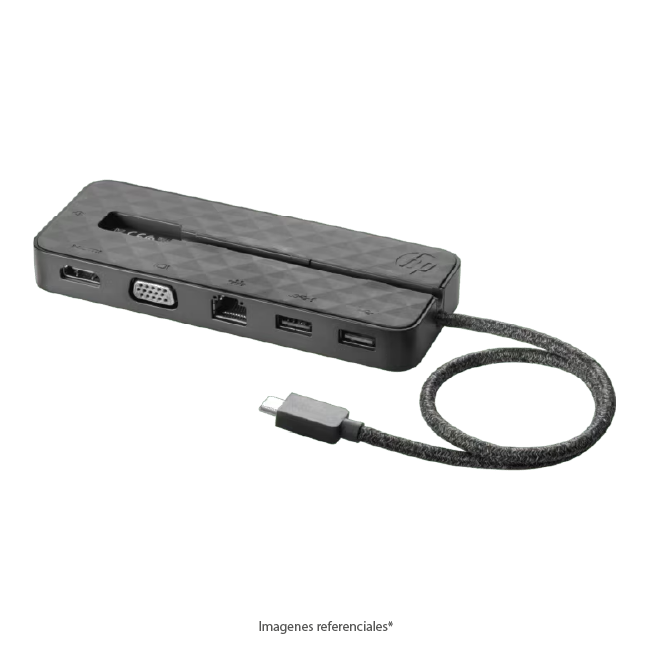 Docking Station HP USB-C Mini Dock, HDMI 4K, VGA, USB 3.0, USB 2.0, Gigabit Ethernet, Negro
