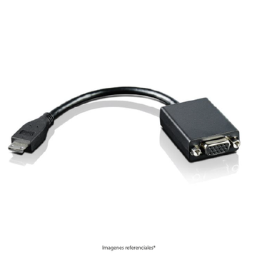 Adaptador Lenovo ThinkPad Mini-HDMI a VGA, Conexión para Monitores y Proyectores, Diseño Compacto