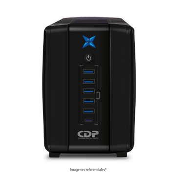 UPS CDP R-UPR508i Interactivo 500VA/250W, 8 Tomas, Regulación Automática de Voltaje, Protección contra Sobrecargas