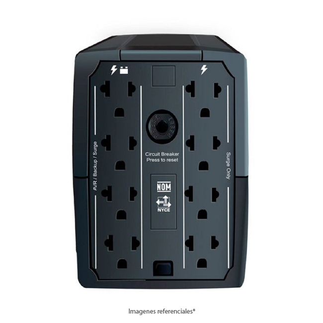 UPS CDP R-UPR508i Interactivo 500VA/250W, 8 Tomas, Regulación Automática de Voltaje, Protección contra Sobrecargas