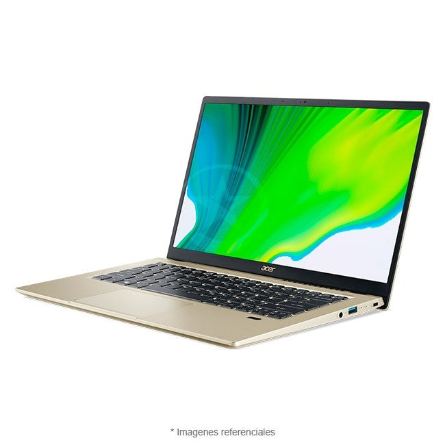 Ultrabook ACER Swift 3 SF314-59, Intel Core i7-1165G7 Hasta 4.7 GHz, RAM 8GB, SSD 256GB, Intel Iris Xe, LED 14" FHD, Peso 1,2 Kg., Windows 11 Home