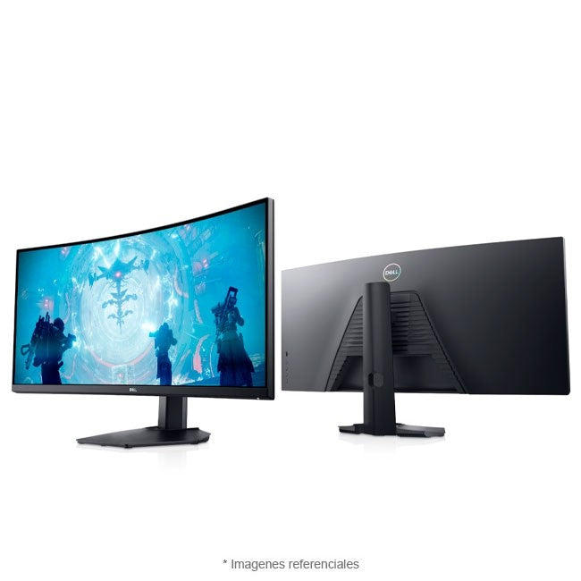 Monitor DELL S3422DWG Gaming Curvo, 34" WQHD a 144 Hz, curvatura 1800R, HDR400, 99% sRGB, AMD FreeSync Premium Pro, Montaje VESA