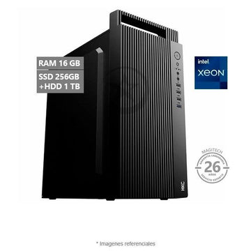 Servidor Magic Server One, Intel Xeon E5-2660 v3 Hasta 3.3 GHz (10 Núcleos), RAM 16GB, Sólido SSD 256GB + HDD 1TB, LAN Gigabit Ethernet, PSU de 500W