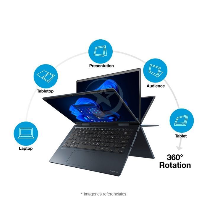 Convertible Toshiba Dynabook Portégé X30W 2-en-1, Intel Core i5-1135G7 Hasta 4.2 GHz, RAM 8GB, SSD 512GB, LED 13.3" FHD Touch, 979 gramos, Windows 11 Pro. + Lápiz Óptico