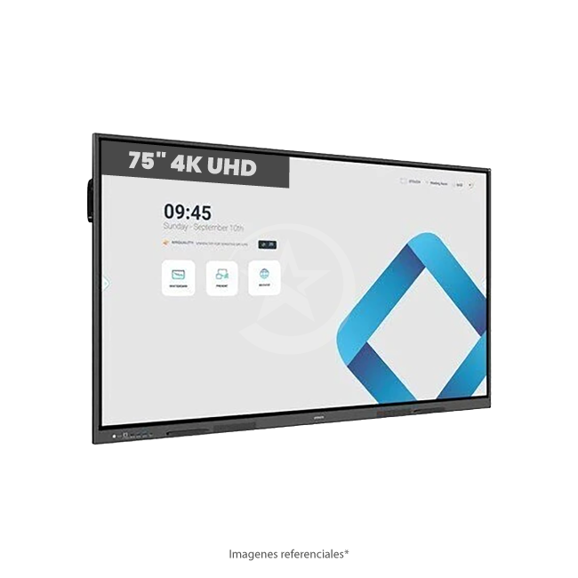 Pizarra Interactiva 75" i3Touch Serie V-One, 4K UHD (3840x2160) 8 ms, 20 Puntos multitáctiles, Wi-Fi, LAN, Android 14
