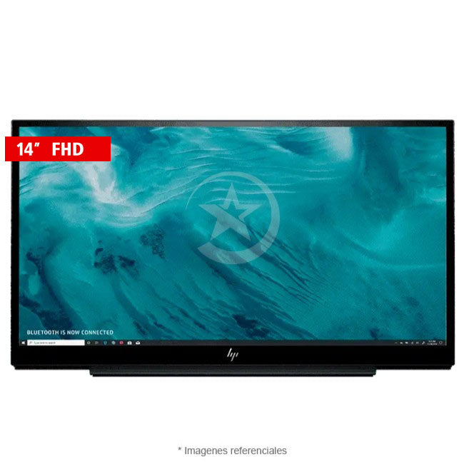 Monitor HP EliteDisplay S14 de 14" Portatil, Full HD (1920x1080), LED, Panel IPS, USB-C, Antireflectante