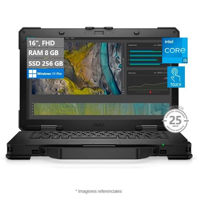 Laptop Dell Latitude 14 5430 Rugged Touch, Intel Core i5-1135G7 2.4 GHz, RAM 8GB, SSD 256B, LED 14" FHD Touch, Windows 11 Pro