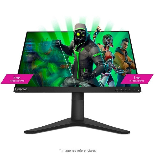 Monitor Lenovo G25-10 Gaming, 24.5" Full HD, 144Hz, 1ms, HDMI, DP, Color Gamut 72%, Inclinación y Altura regulable, NVIDIA G-SYNC & AMD FreeSync Premium