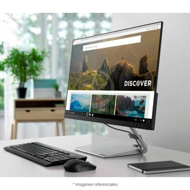 Monitor Lenovo Lenovo Q27Q-10 de 27", IPS WLED QHD (2560x1440), HDMI, DP, 16:9, 300 nits, 4 ms, Antirreflectante, AMD FreeSync, VESA
