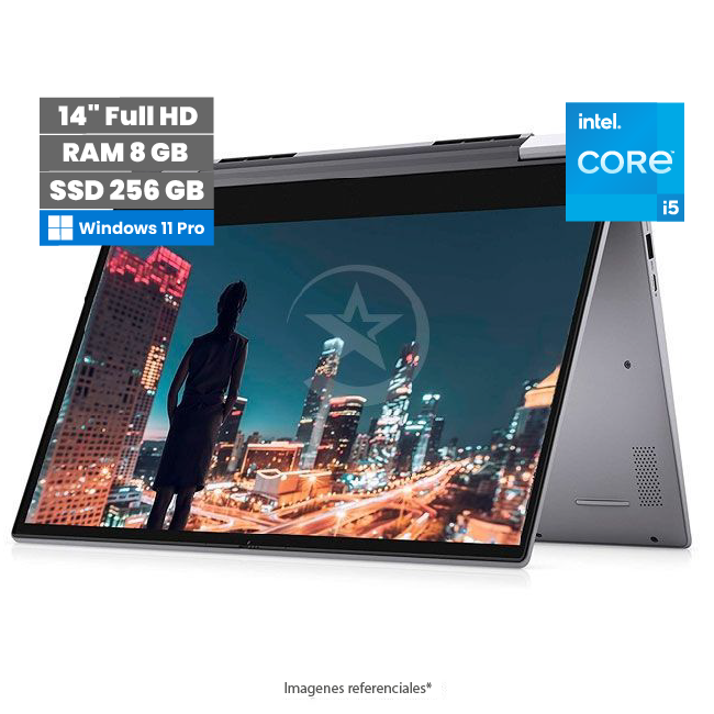 Convertible Dell Inspiron 14 5406 2-en-1, Intel Core i5-1135G7 2.4GHz, RAM 8GB, SSD 256GB, LED 14" FHD Touch, Windows 11 Home