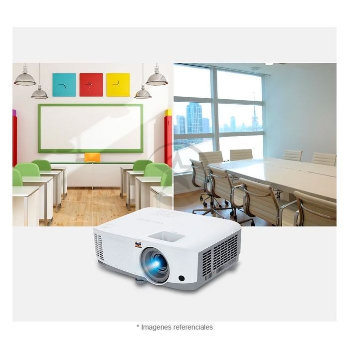 Proyector Viewsonic PA503X – DLP de 3800 Lumenes, resolución nativa XGA (1024x768), brillo superior y larga duración de lámpara, conectividad HDMI, VGA