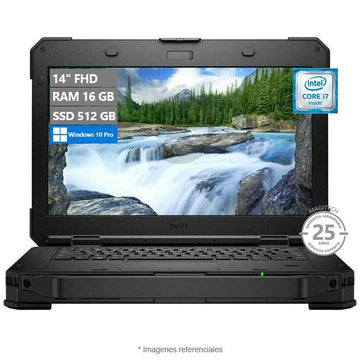 Laptop Dell Latitude 14 5424 Rugged, Intel Core i7-8650U 1.9GHz, RAM 16GB, SSD 512GB PCle M.2, Pantalla 14" Full HD (1920x1080), Windows 10 Pro